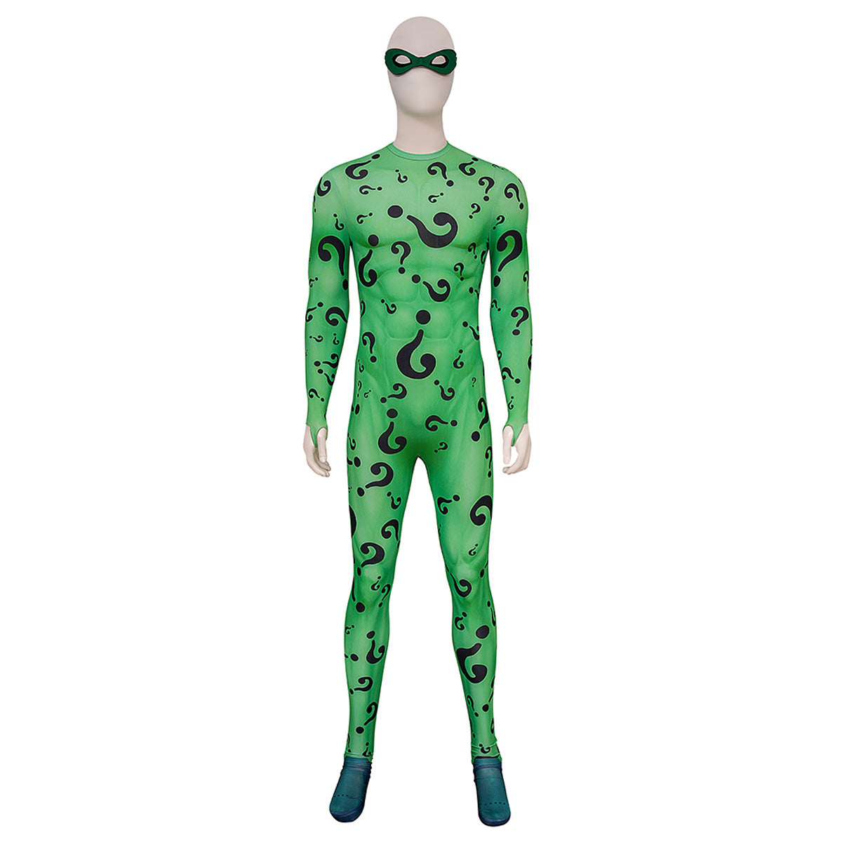 Batman Forever - Riddler Jumpsuit Cosplay Costume Costume - Tophatter Daily Deals