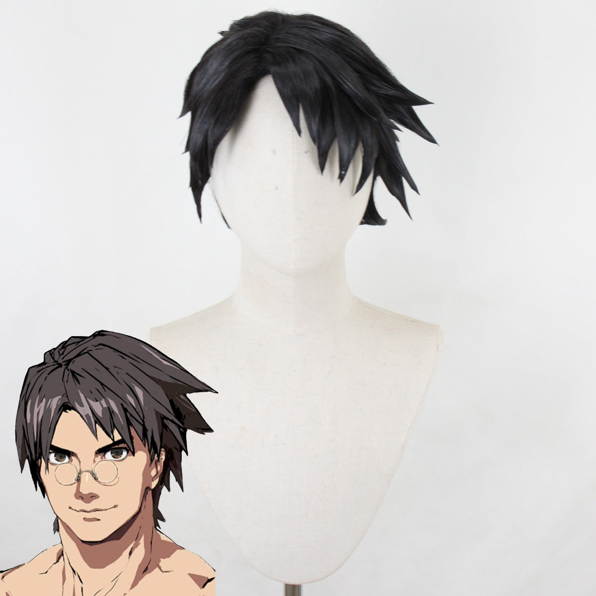 Guilty Gear STRIVE Anji Mito Black Cosplay Wig Wig - Tophatter Daily Deals