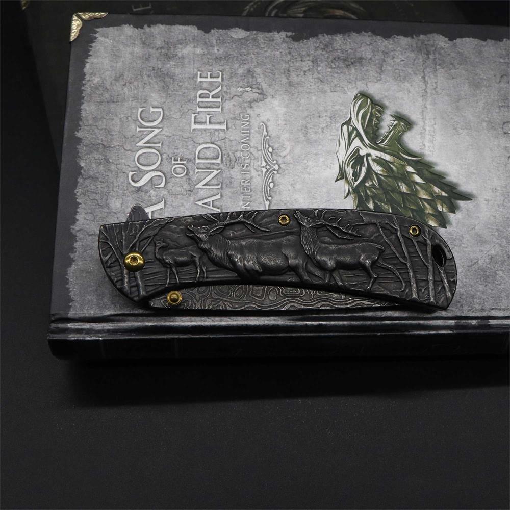Fantastic Deer Family Folding Knife - Tophatter Daily Deals