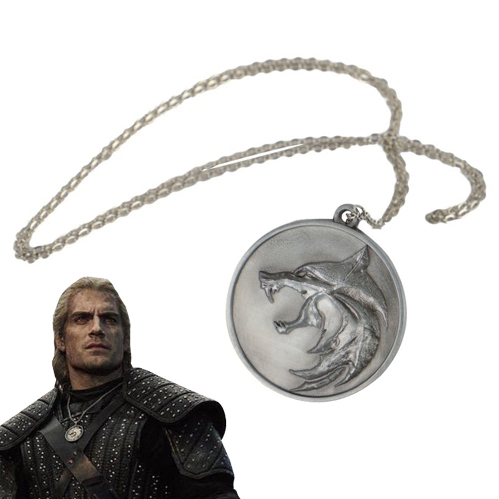 [in stock]The Witcher Netflix Geralt Of Rivia Necklace Cosplay Accessory Prop Prop - Tophatter Daily Deals
