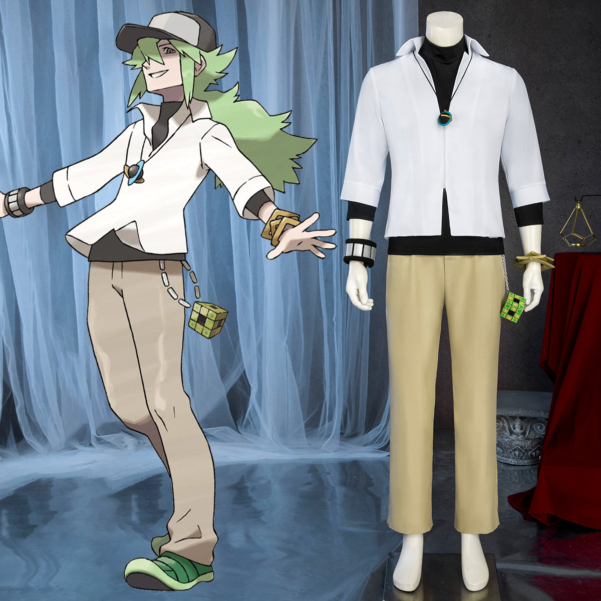 PM Black White PM Natural Harmonia Gropius N Cosplay Costume Costume - Tophatter Daily Deals