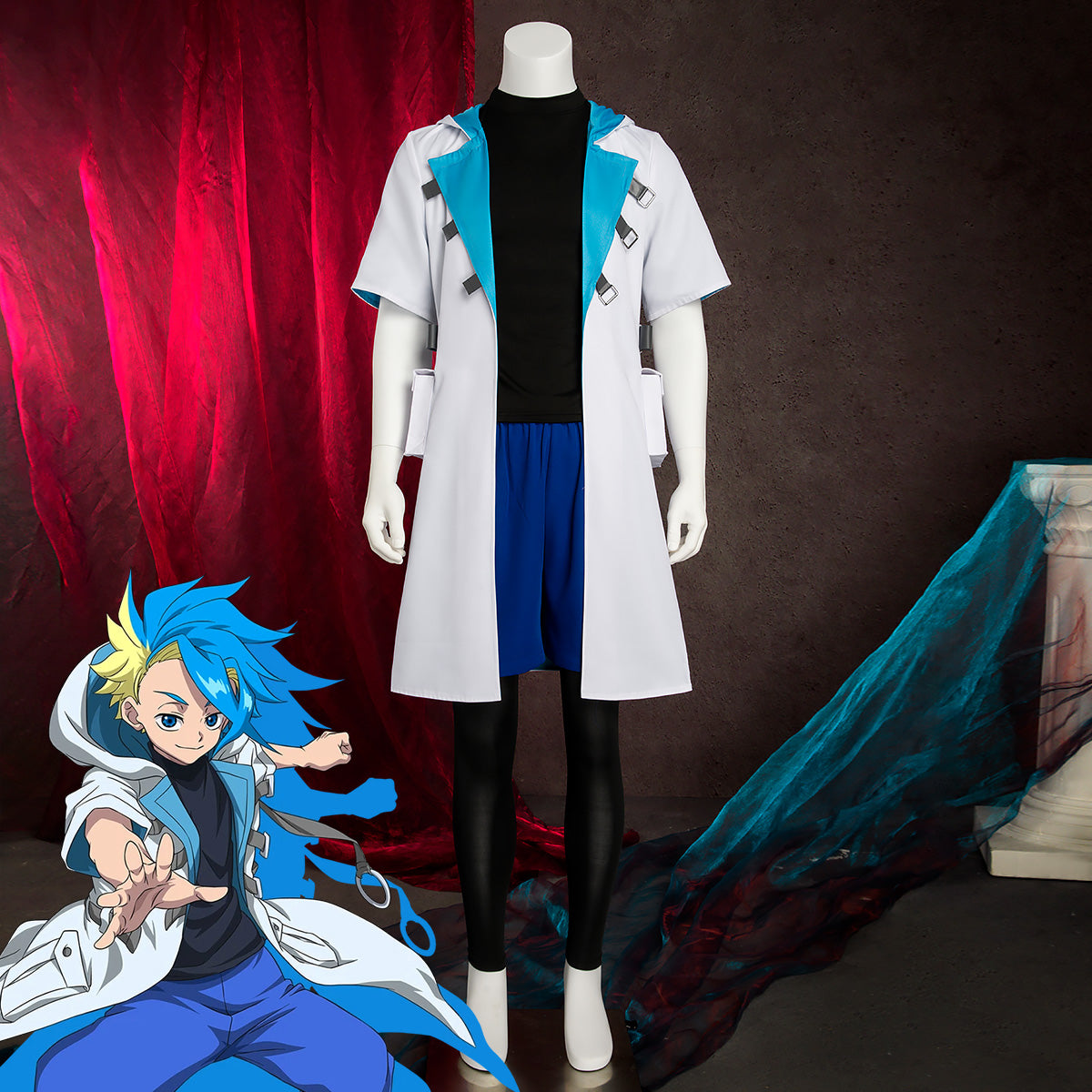 BEYBLADE X Kamen X Ekusu Kurosu Cosplay Costume Costume - Tophatter Daily Deals