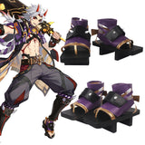 Genshin Impact Arataki Itto Purple Cosplay Shoes Shoes/Boots - Tophatter Daily Deals