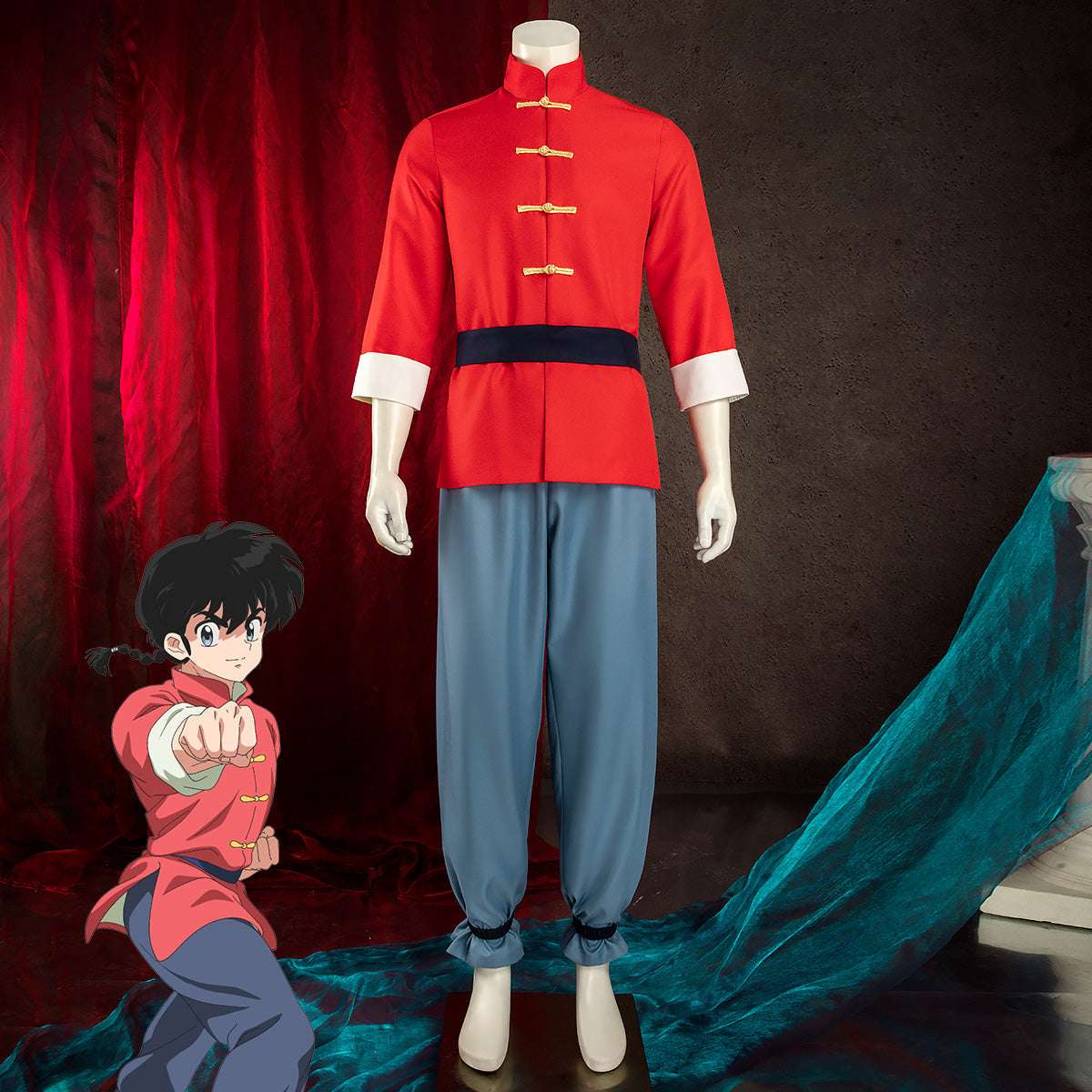 Ranma ½ Ranma 1/2 Ranma Saotome Cosplay Costume Costume - Tophatter Daily Deals