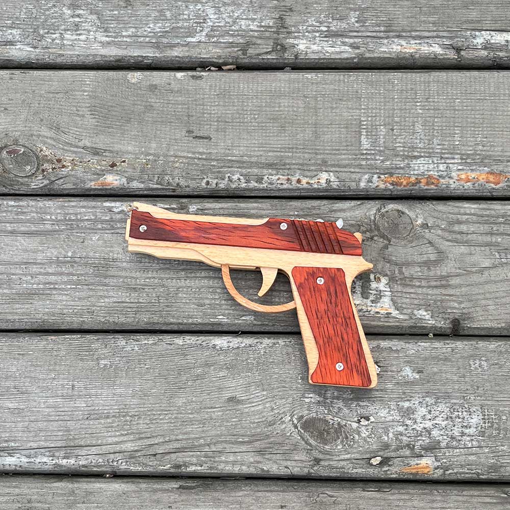 Wooden M9 Replica Rubber Band Gun - Tophatter Daily Deals