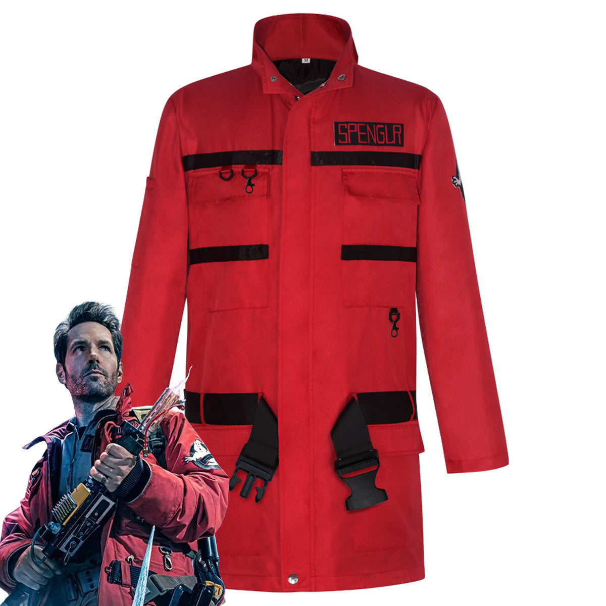 Ghostbusters: Frozen Empire Gary Grooberson Red Coat Cosplay Costume Costume - Tophatter Daily Deals