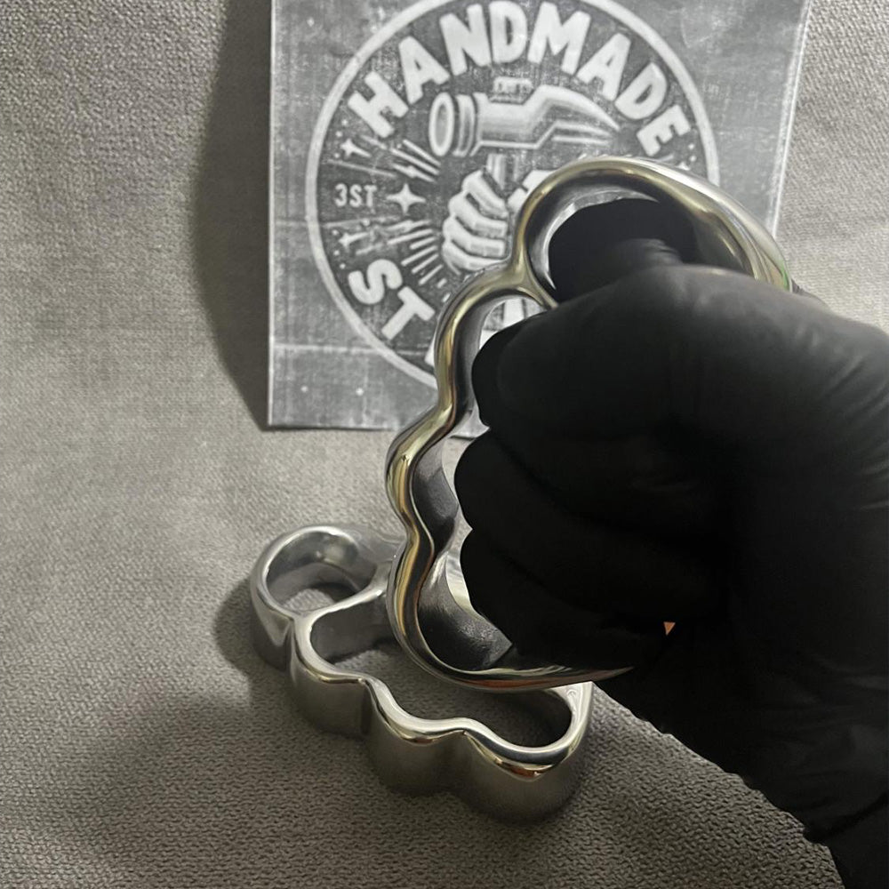 4-Finger Anti-explosion Stainless Steel Self-defense Knuckle Duster EDC - Tophatter Daily Deals