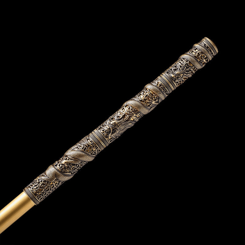 Black MYTH Wukong Golden Band Cudgel, Sage of Qi Tian Da Sheng Ruyi Golden Band Cudgel 150cm - Tophatter Daily Deals