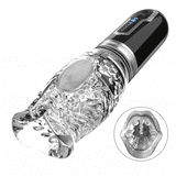 Amber - Telescopic Rotation Masturbation Cup transparent Masturbation Cup - Tophatter Daily Deals