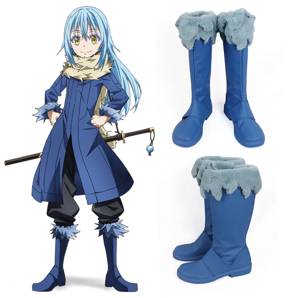 That Time I Got Reincarnated As A Slime Tensei Shitara Suraimu Datta Ken Rimuru Blue Shoes Cosplay Boots Shoes/Boots - Tophatter Daily Deals
