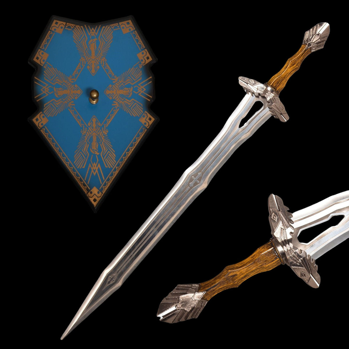 Regal Dwarven Short Sword Metal Replica Cosplay Prop 37" - Tophatter Daily Deals