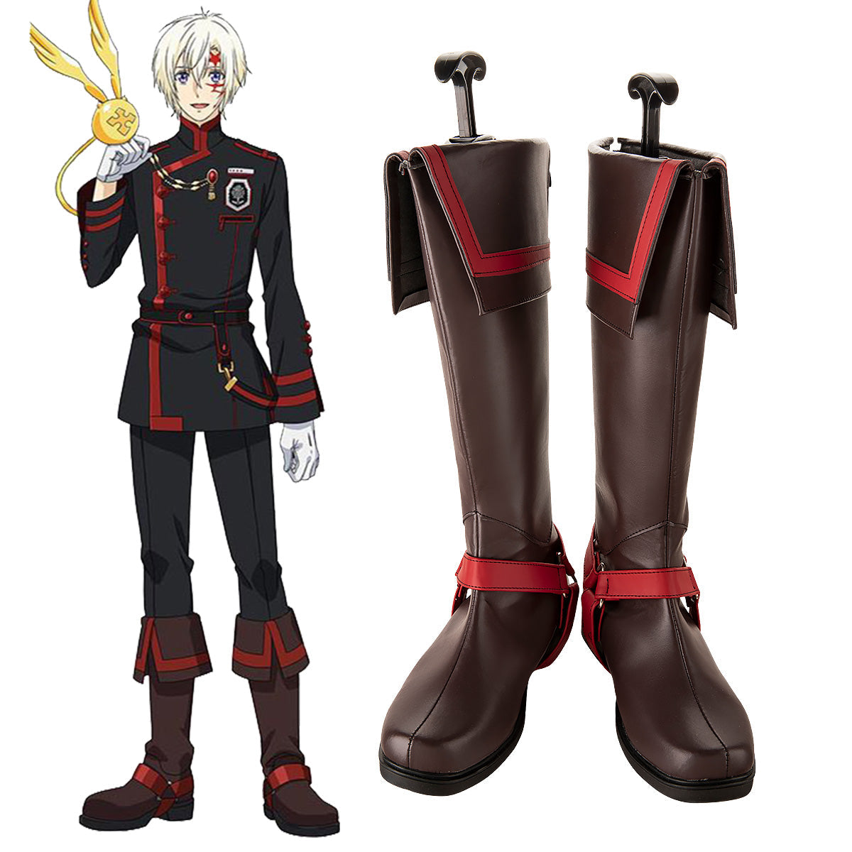 D Gray-man Allen Walker 3rd Uniform Brown Shoes Cosplay Boots Shoes/Boots - Tophatter Daily Deals