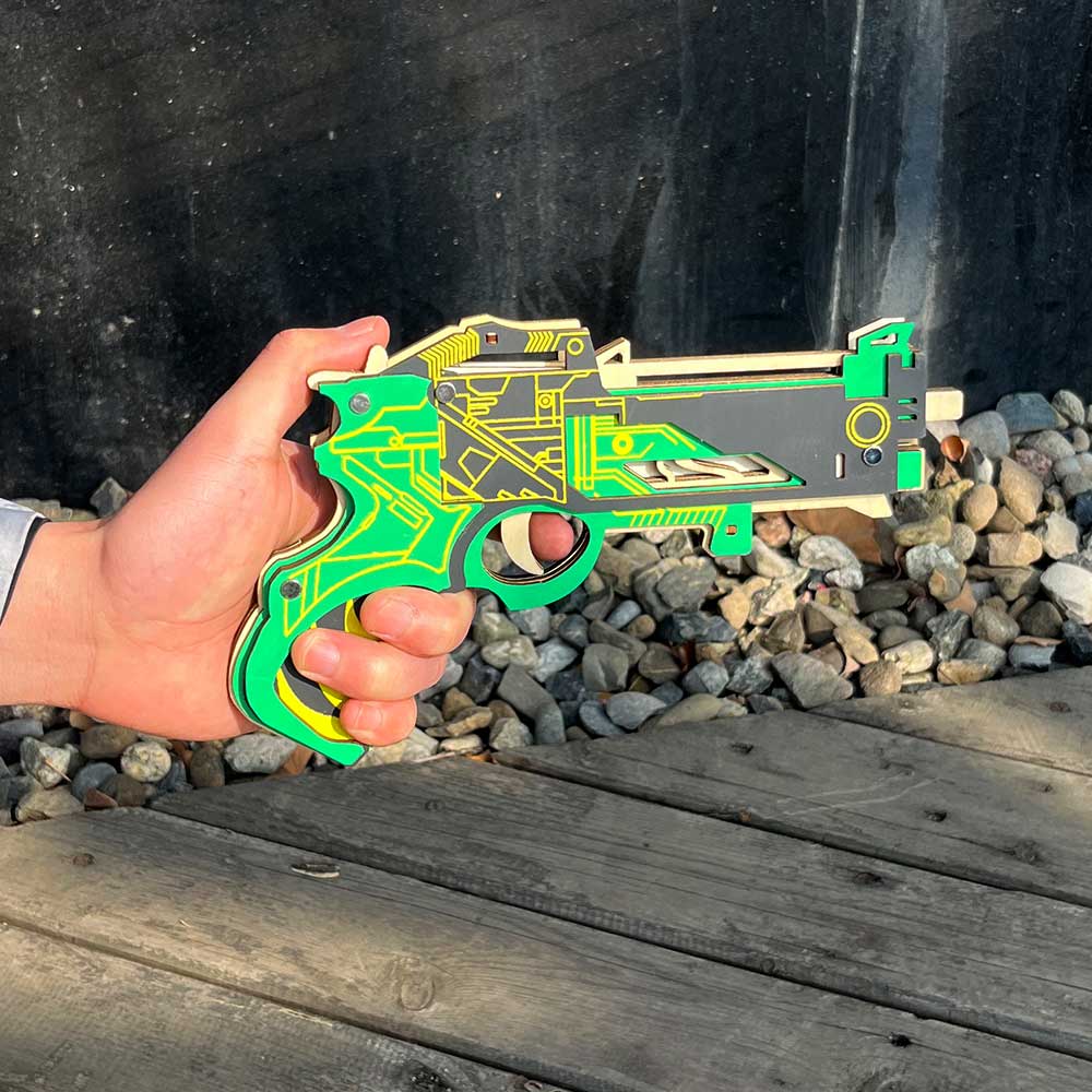 Hunting Gun 3D Rubber Band Gun Wooden Model Kit - Tophatter Daily Deals