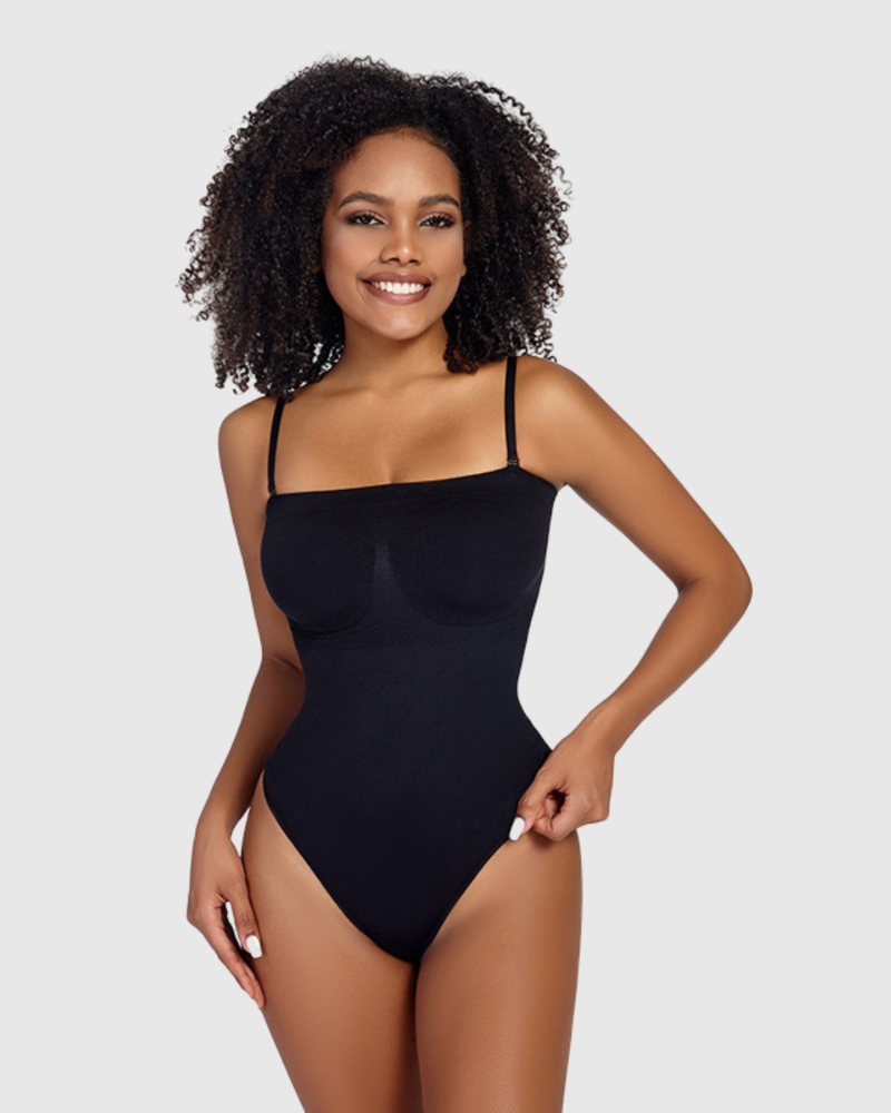 Revenge Body Strapless Snatched Bodysuit Black Bodysuit - Tophatter Daily Deals