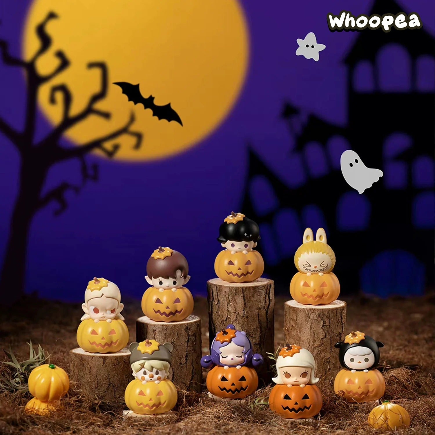 POP BEAN Pumpkin Halloween Series Mini Figures - Tophatter Daily Deals