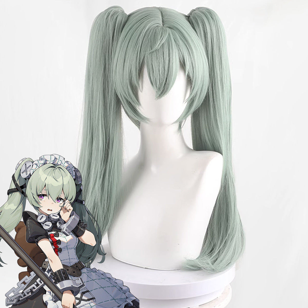 Zenless Zone Zero Corin Wickes Victoria Housekeeping Green Cosplay Wig Wig - Tophatter Daily Deals