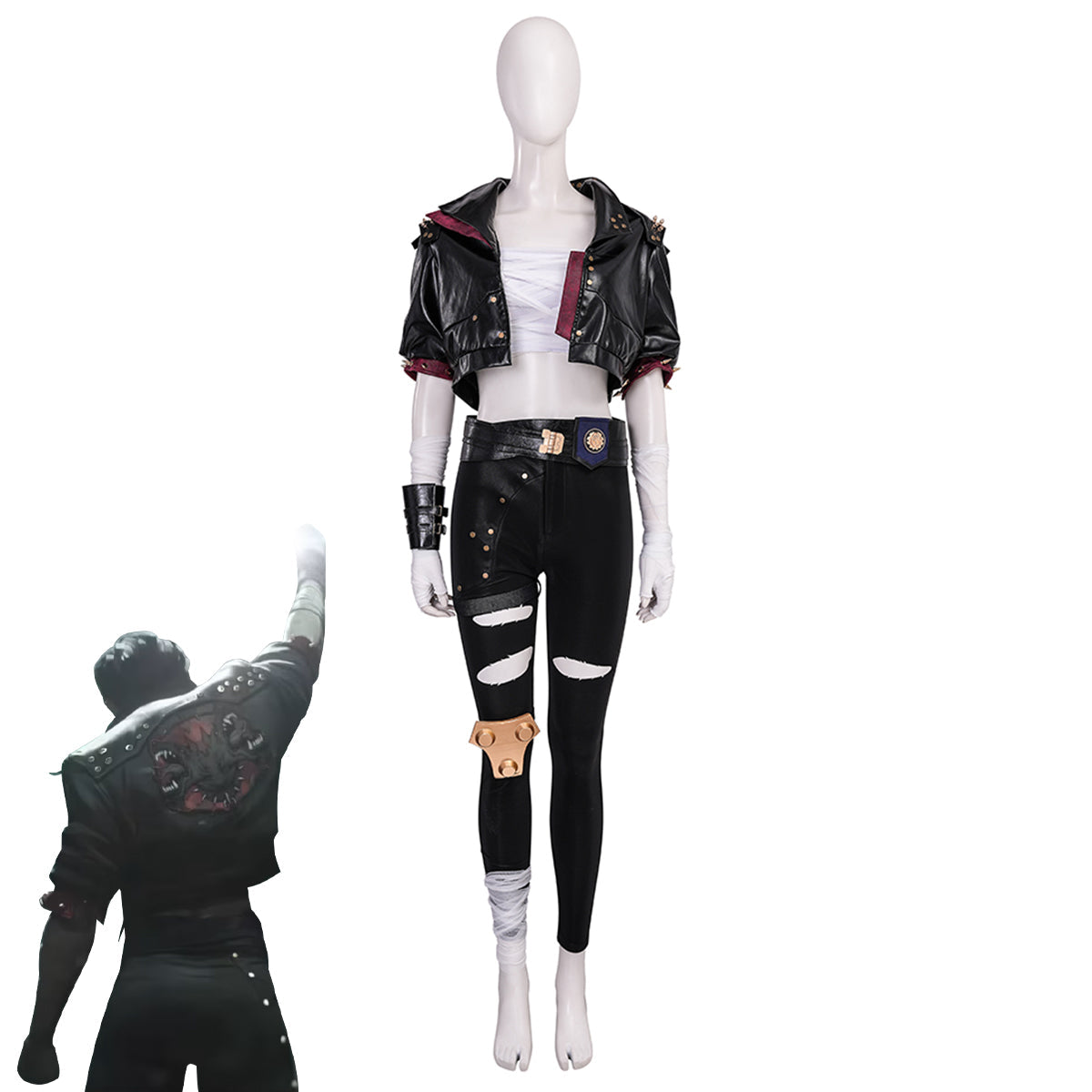 Arcane Season 2 League of Legends LOL Vi Black Cosplay Costume Costume - Tophatter Daily Deals