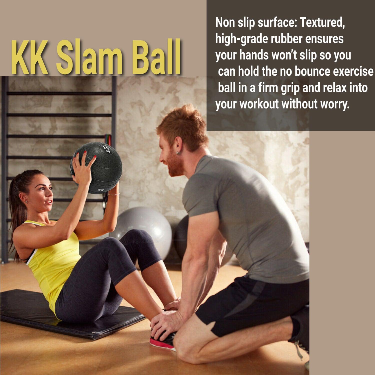 Slam Medicine Ball - No-Bounce Slam Medicine Ball | Heavy Duty, Durable | Functional Strength Training, Home Gym, Fitness Exercise, Weight Lifting Fitness - Tophatter Daily Deals