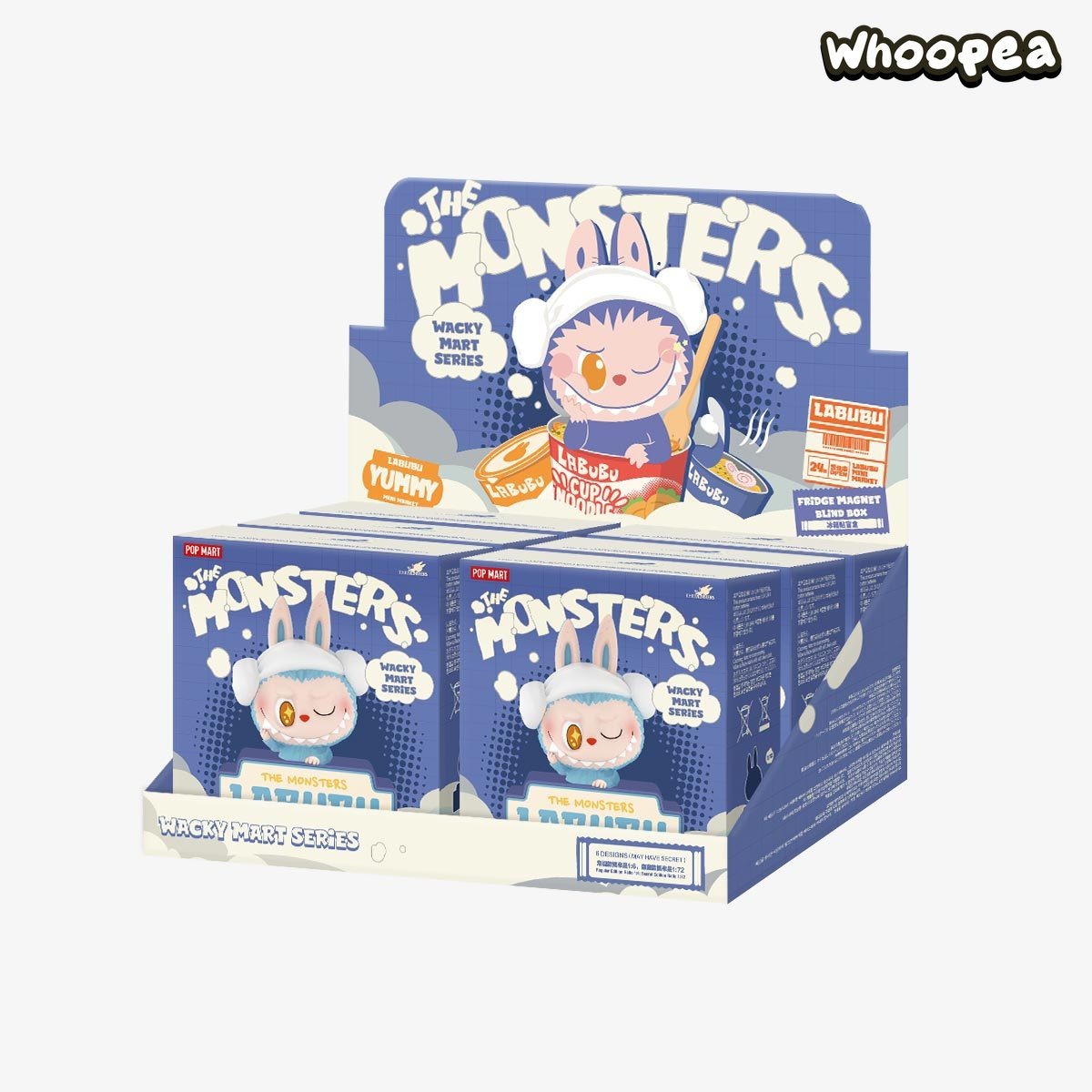 THE MONSTERS Wacky Mart Series-Fridge Magnet Blind Box 1 SET (6 BOXES) - Tophatter Daily Deals