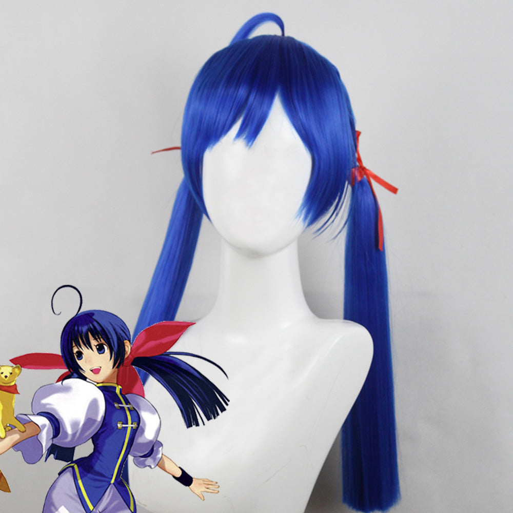 Garou Mark of the Wolves King of Fighters Hotaru Futaba Blue Cosplay Wig Wig - Tophatter Daily Deals