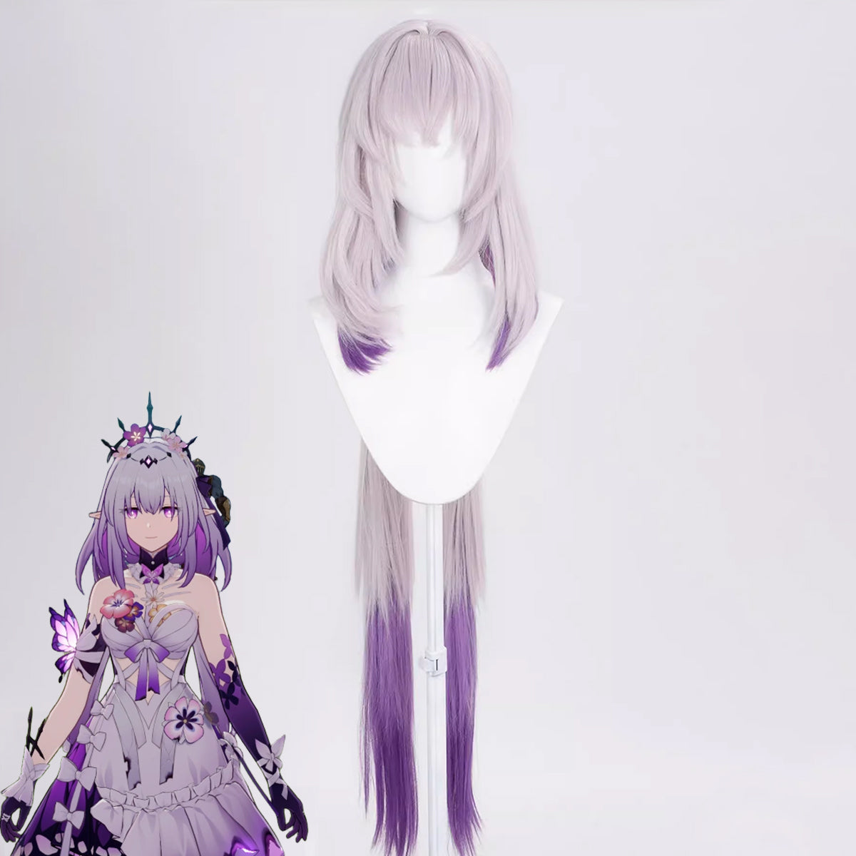 Honkai: Star Rail The Chrysos Heirs Castorice Purple Cosplay Wig Wig - Tophatter Daily Deals