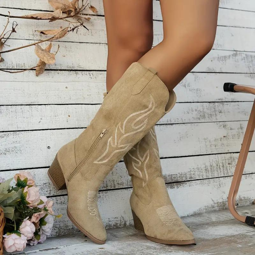Soft Classic Womens Cowboy Boots - Knee-High Suede Casual - Tophatter Daily Deals
