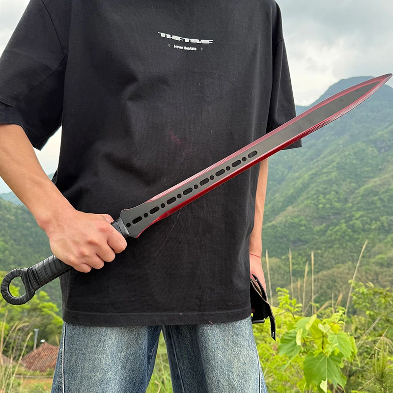 27'' Ninja Sword TANTO BLADE Machete FullTang Red Sword - Tophatter Daily Deals