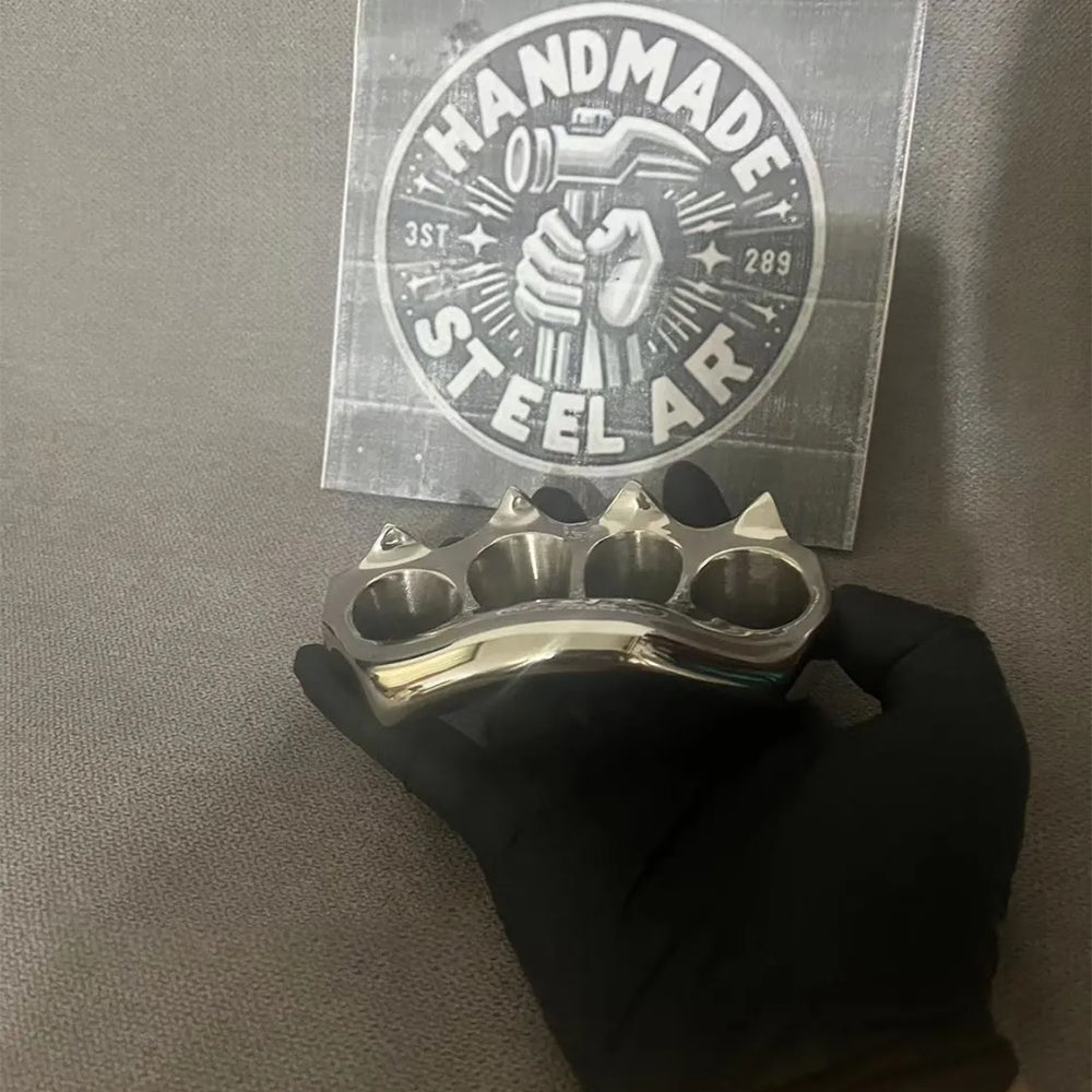 Stainless Steel 4-Finger Knuckle Duster - Self-Defense Weapon - Tophatter Daily Deals