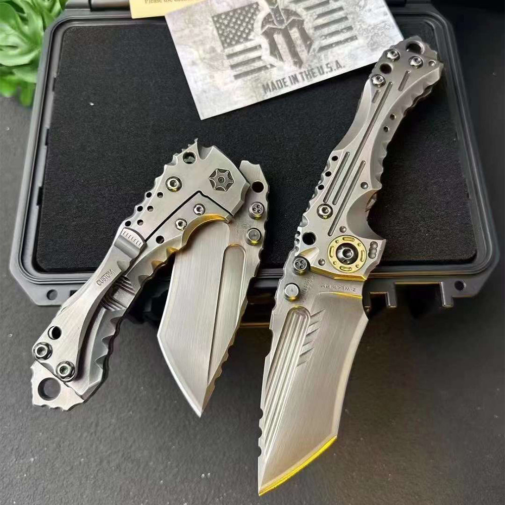 Miller Bros. BIsdes Handmade Edition T-1 Heavy Duty Folding Knife - Tophatter Daily Deals