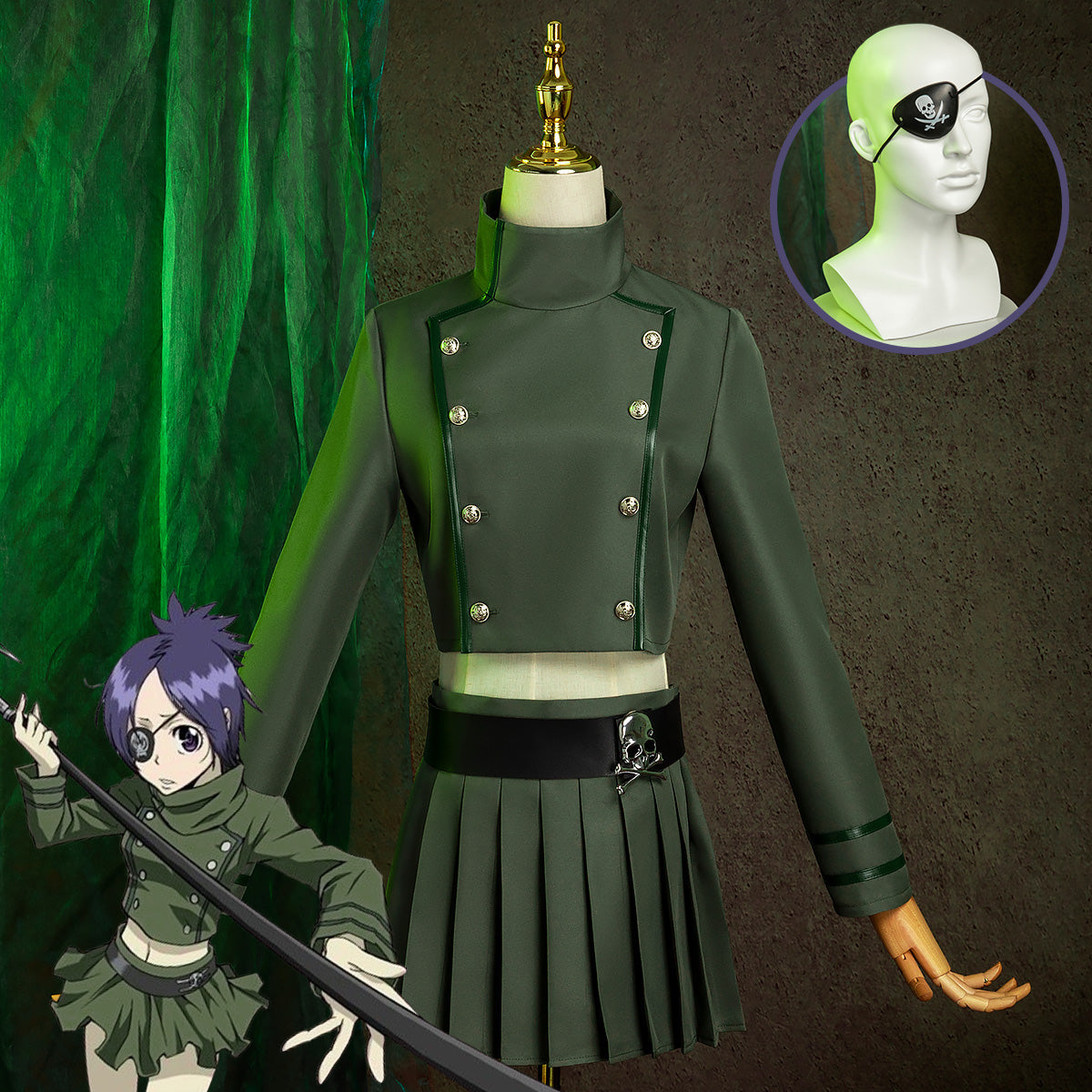Katekyo Hitman Reborn! Vongola Chrome Dokuro Cosplay Costume - Tophatter Daily Deals