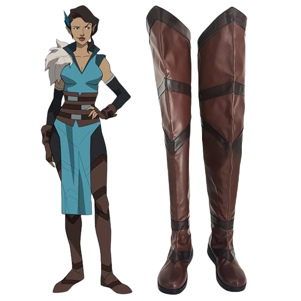 The Legend of Vox Machina Vex'ahlia Shoes Cosplay Boots Shoes/Boots - Tophatter Daily Deals