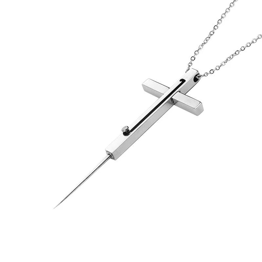 Metal Self Defense Necklace Needle Knife A - Tophatter Daily Deals