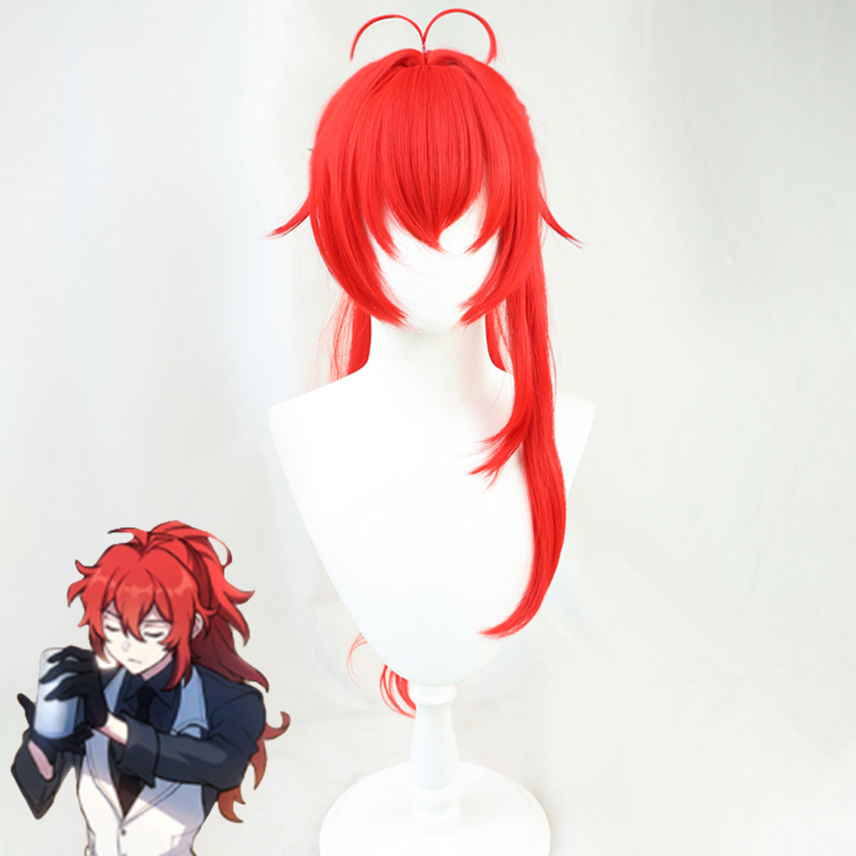 Genshin Impact Comics Diluc Red Cosplay Wig Wig - Tophatter Daily Deals