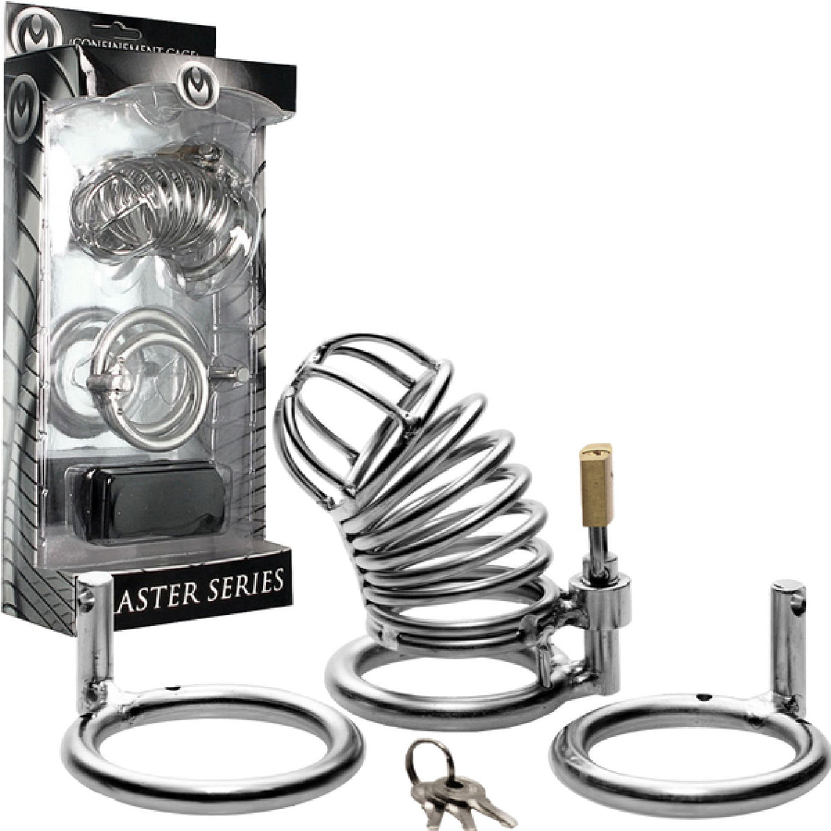 The Jail House Chastity Device – Male Locking Cage Chastity Device with Three Ring Sizes > Bondage Gear > Male Chastity - Tophatter Daily Deals