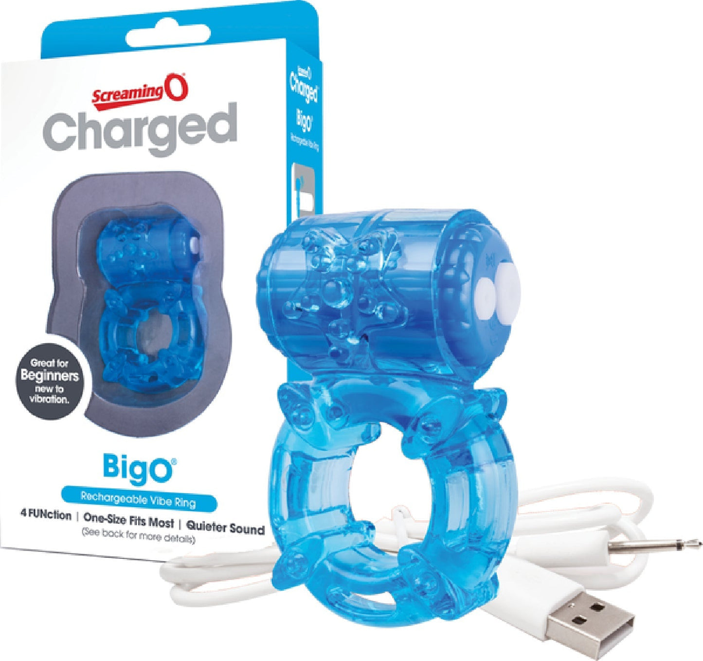 Screaming O Charged BigO – Rechargeable Vibrating Cock Ring > Cock Ring > Vibrating - Tophatter Daily Deals