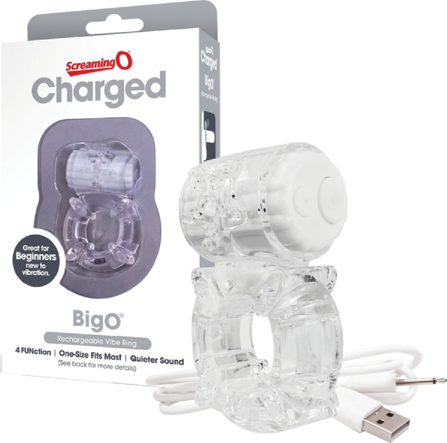 Screaming O Charged BigO – Rechargeable Vibrating Cock Ring > Cock Ring > Vibrating - Tophatter Daily Deals