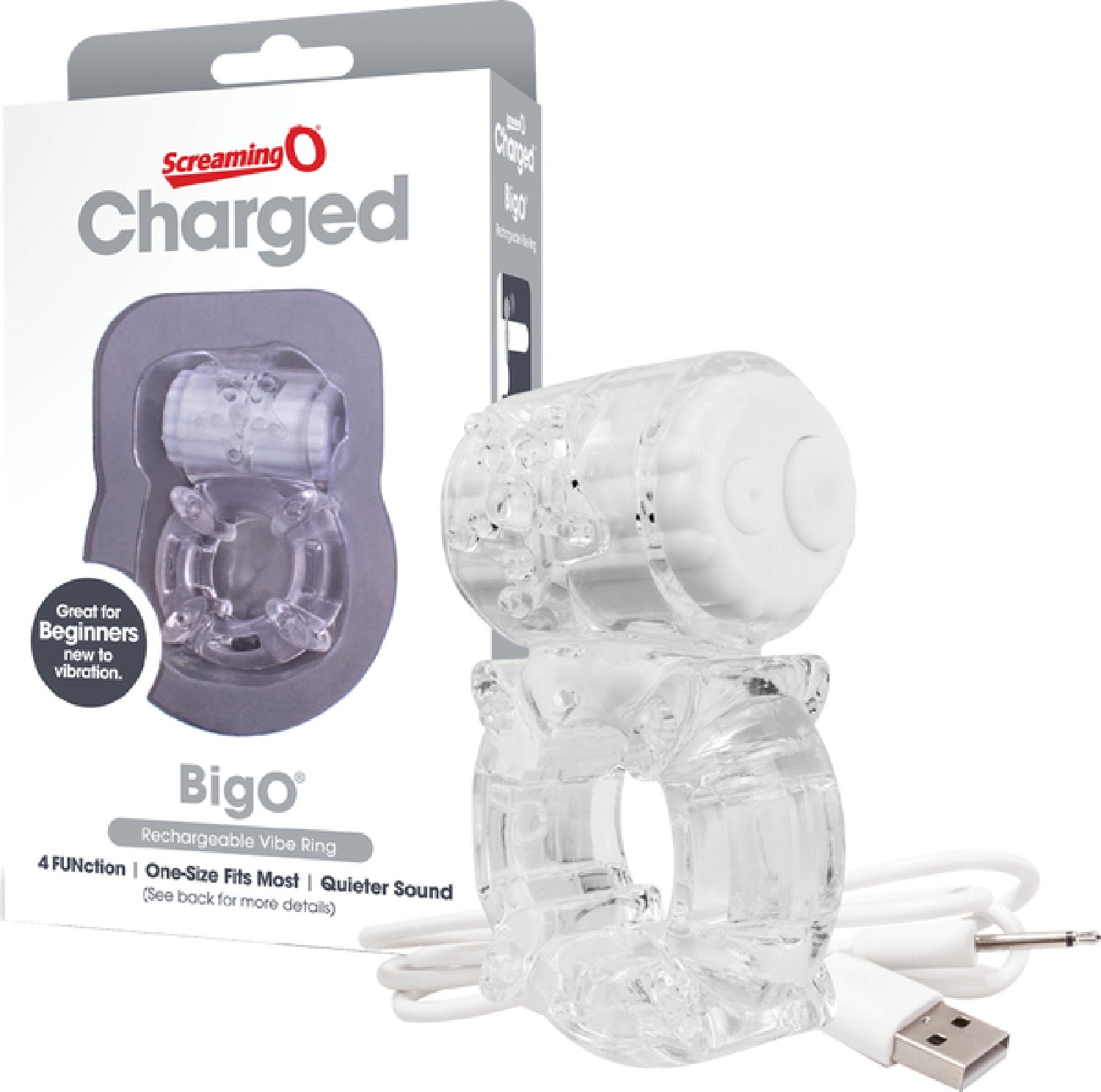 Screaming O Charged BigO – Rechargeable Vibrating Cock Ring > Cock Ring > Vibrating - Tophatter Daily Deals