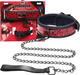 Crimson Tied Collar With Leash – Adjustable Collar and Leash Set > Bondage Gear > Collars & Leashes - Tophatter Daily Deals