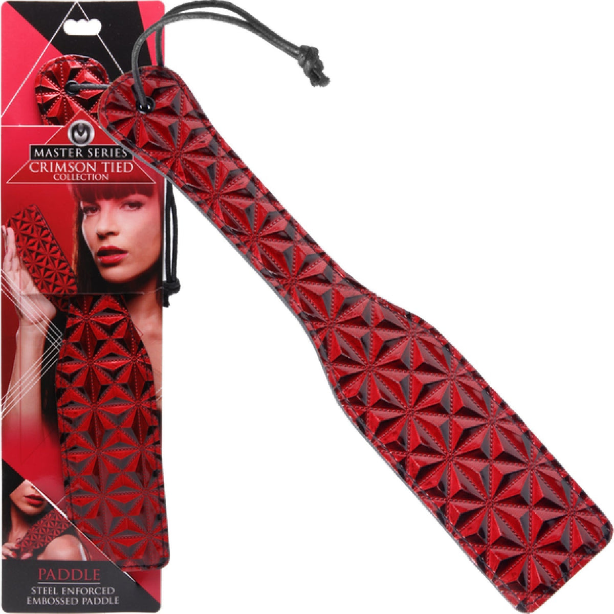 Crimson Tied Steel Enforced Spanking Paddle – Stiff Faux Leather Paddle > Bondage Gear > Paddles - Tophatter Daily Deals