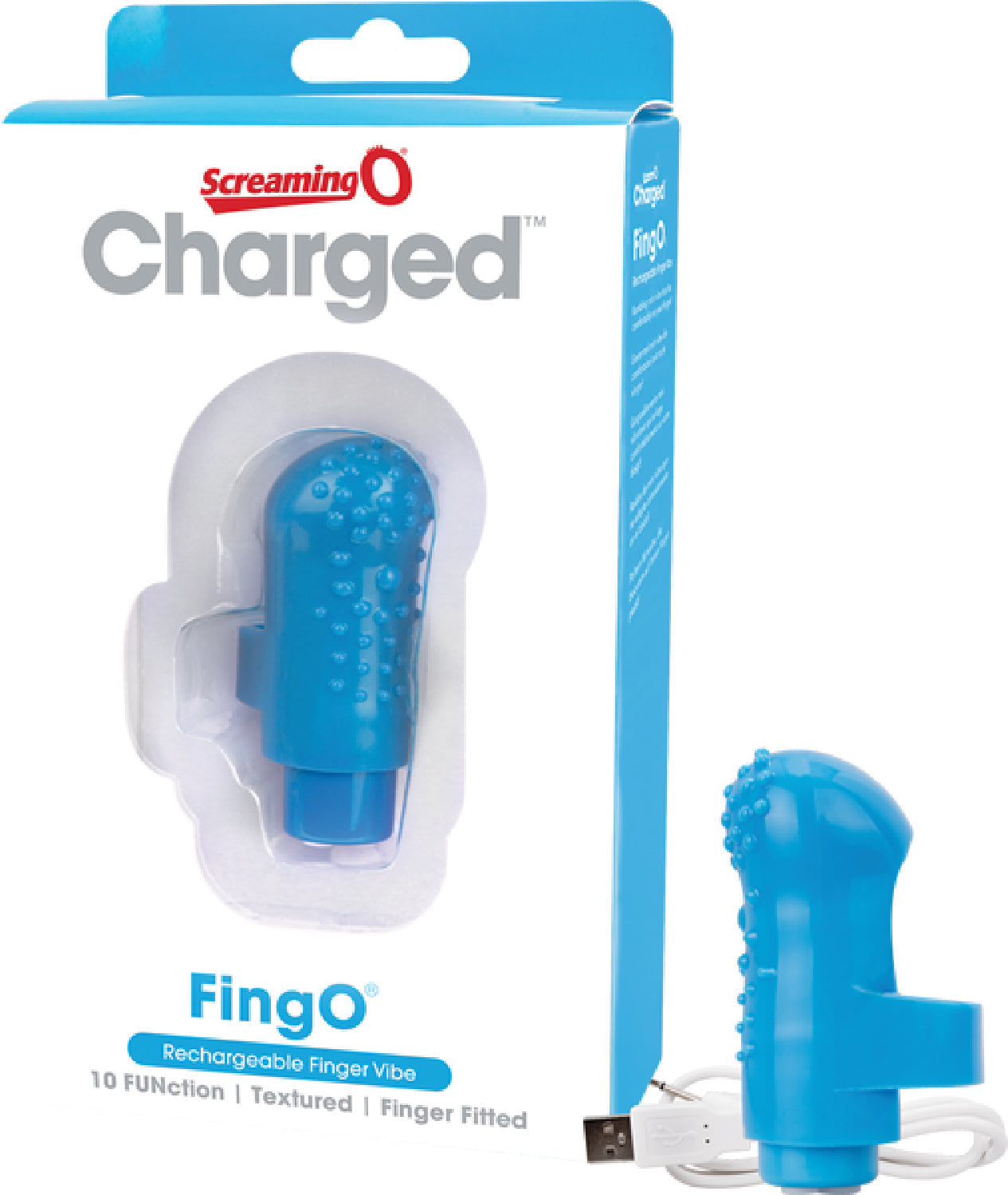 Charged Fing O – Rechargeable Mini Finger Vibrator with Vooom Technology > Vibrators > Finger Vibrators - Tophatter Daily Deals