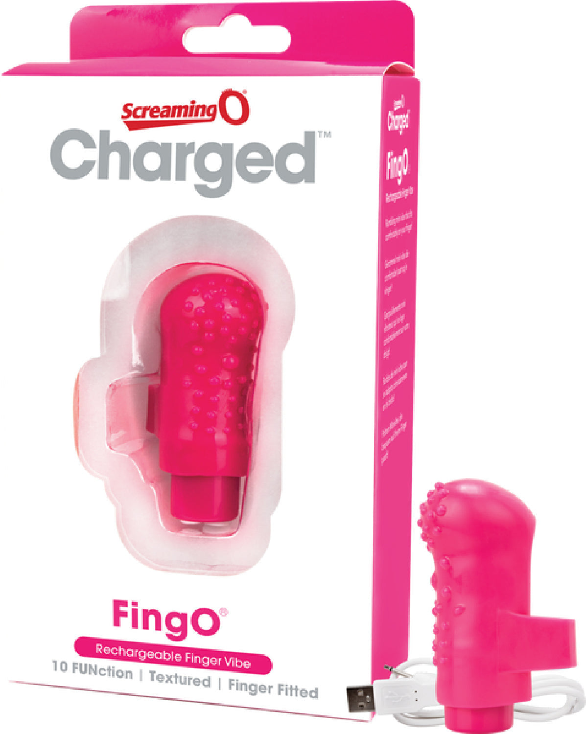 Charged Fing O – Rechargeable Mini Finger Vibrator with Vooom Technology > Vibrators > Finger Vibrators - Tophatter Daily Deals