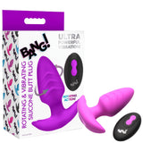 Rotating & Vibrating Silicone Butt Plug w/ Remote (Purple) > Anal Range > Vibrating Butt Plugs - Tophatter Daily Deals
