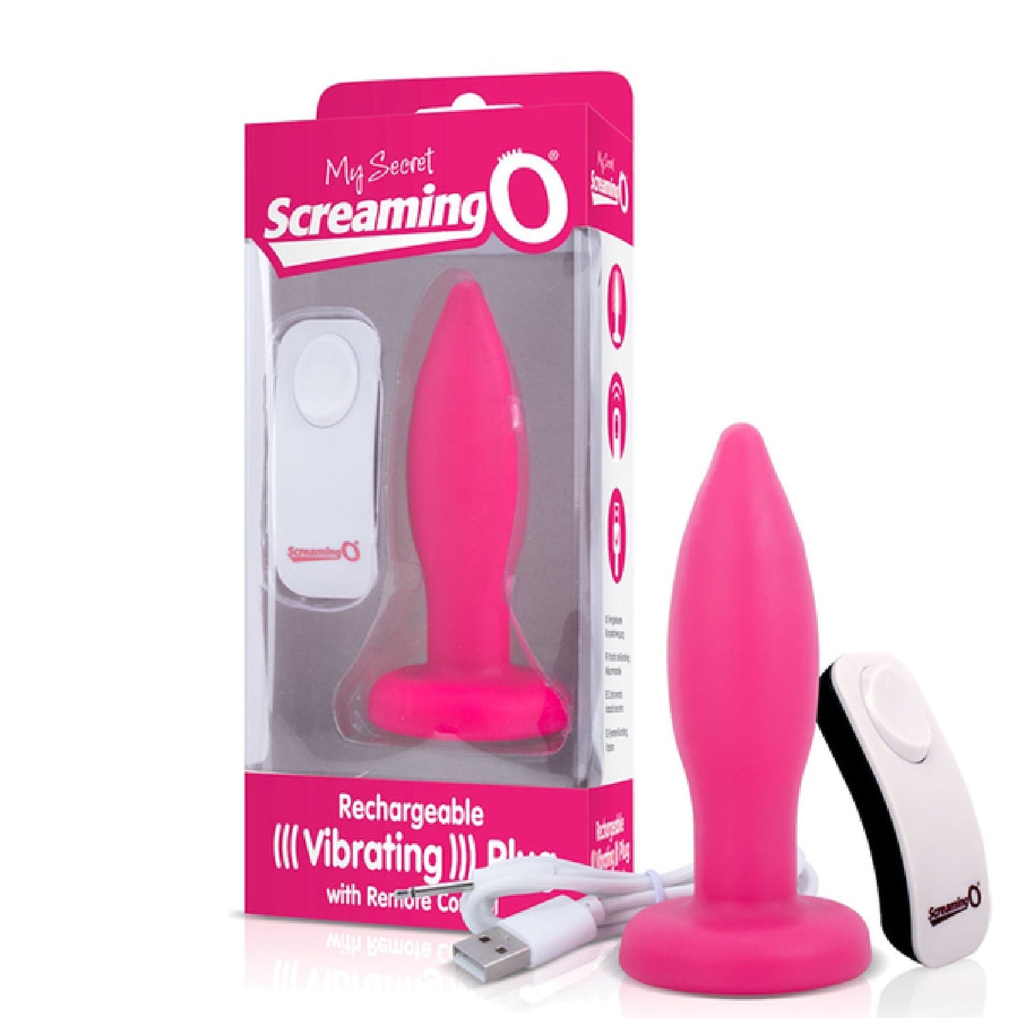 Screaming O My Secret Charged Plug – Remote-Controlled Rechargeable Vibrating Butt Plug > Anal Range > Vibrating Butt Plugs - Tophatter Daily Deals