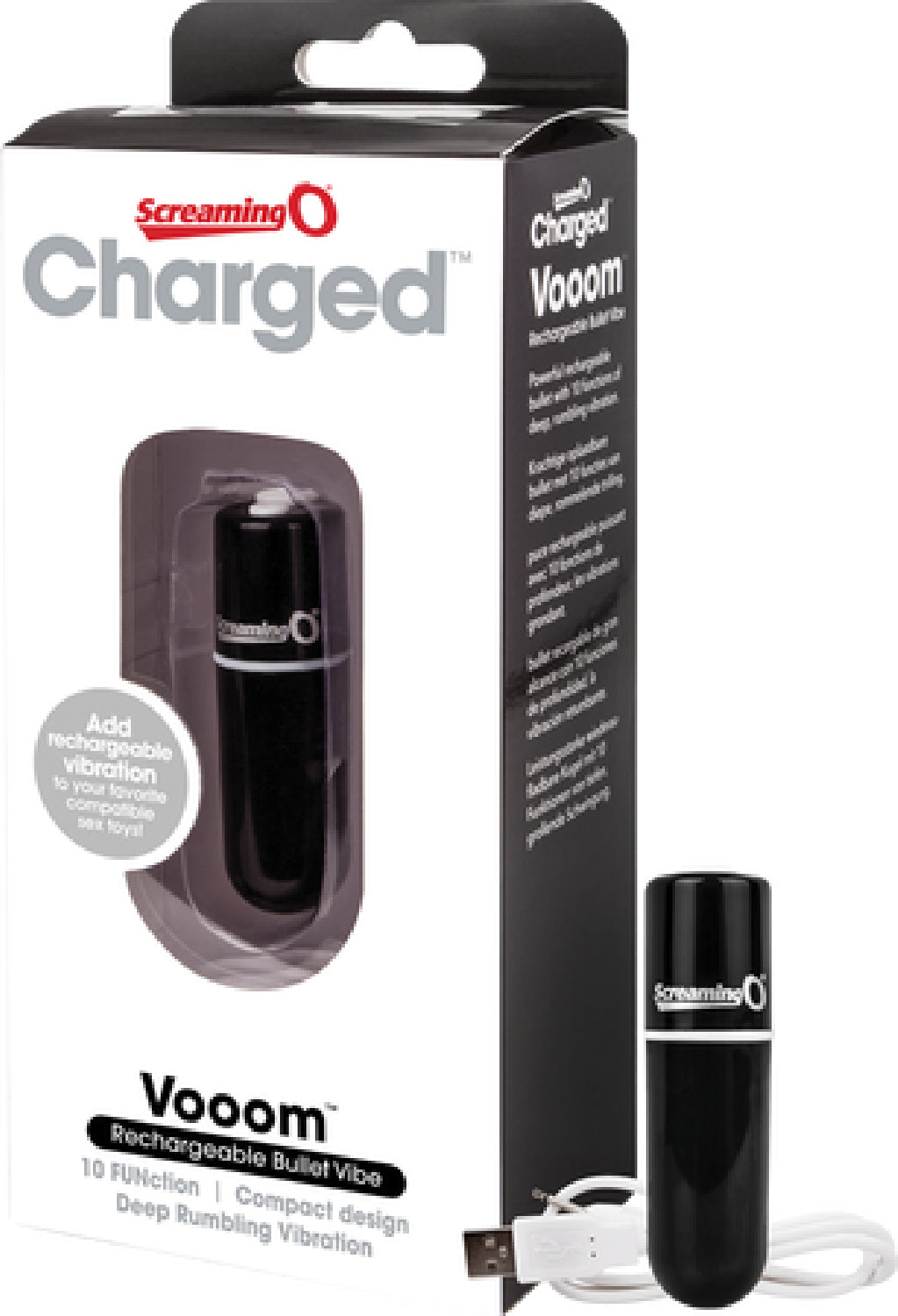 Vooom Bullet – Waterproof 10-Function Portable Bullet Vibrator > Vibrators > Mini Vibrators - Tophatter Daily Deals