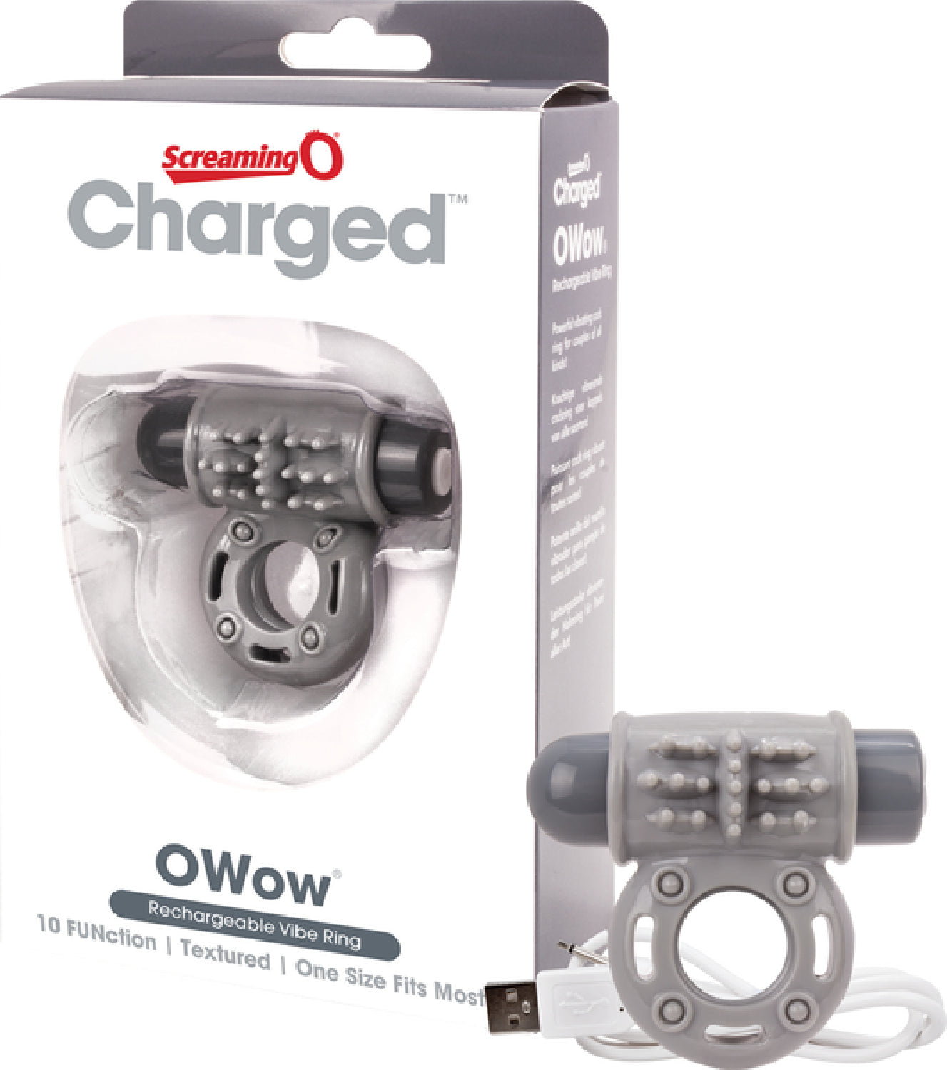 O Wow Ring – Rechargeable Vibrating Cock Ring with 10 Vibration Functions > Cock Ring > Vibrating - Tophatter Daily Deals