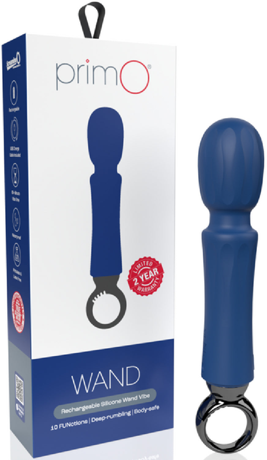 Screaming O PrimO Wand – Rechargeable Portable Wand Vibrator with 10 Vibration Functions > Sex Toys > Massage Wands - Tophatter Daily Deals