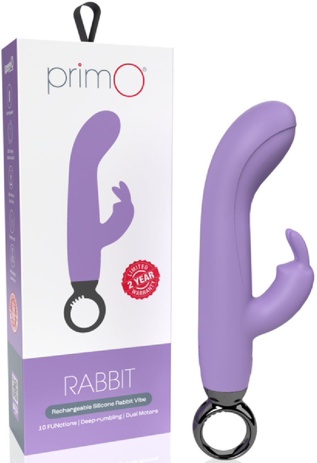 Screaming O PrimO Rabbit – 4.5 Inch Silicone Rabbit Vibrator with 5+5 Motor Settings > Vibrators > Ladies > Rabbit - Tophatter Daily Deals