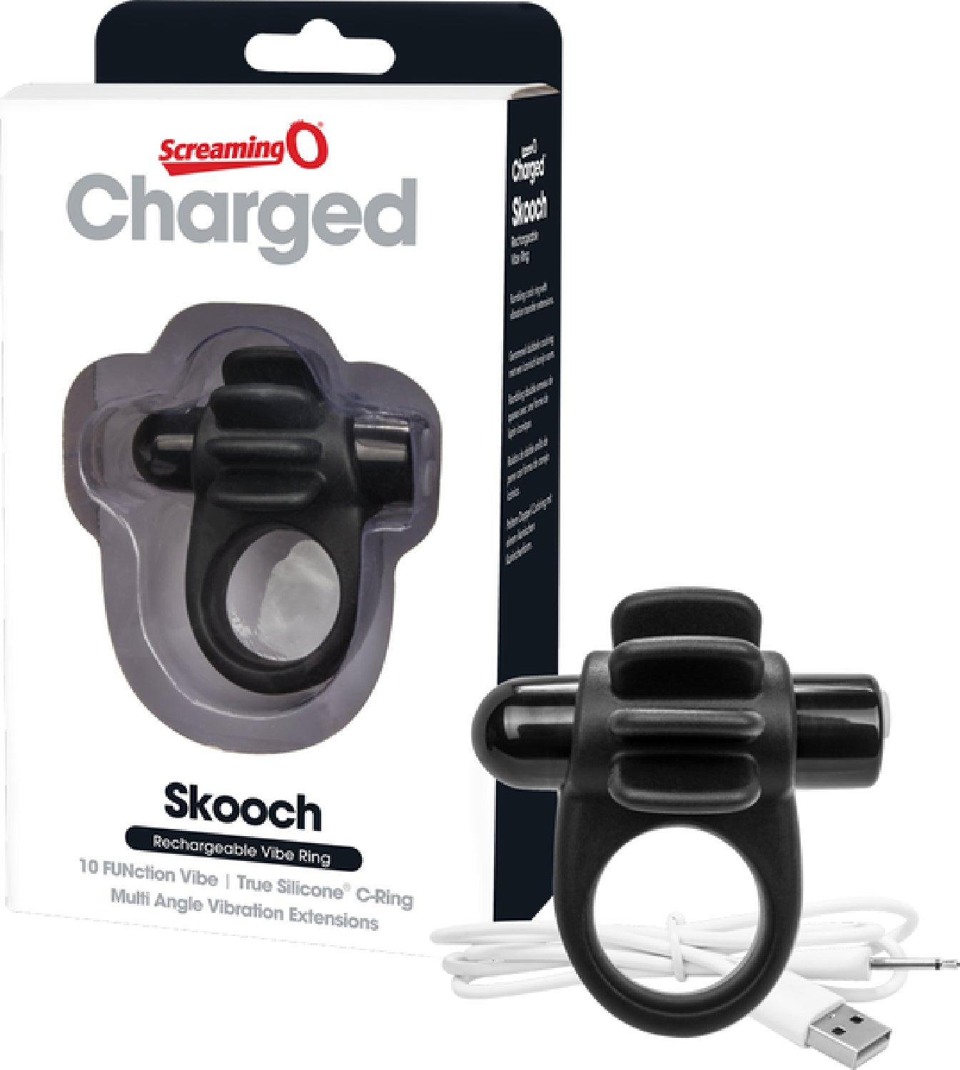 Skooch Charged – Rechargeable Vibrating Cock Ring with Textured Stimulation > Sex Toys > Couples Toys - Tophatter Daily Deals