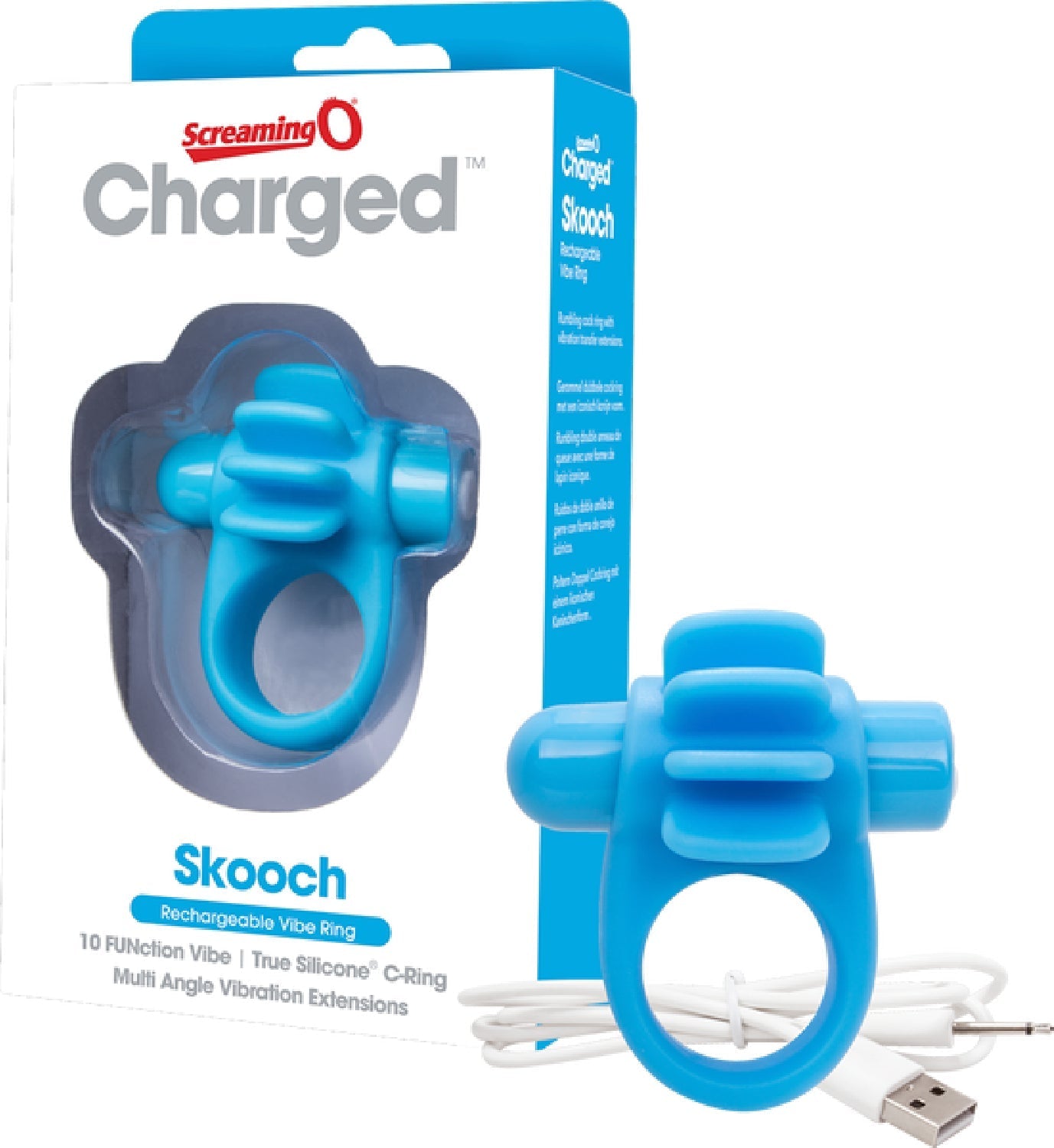 Skooch Charged – Rechargeable Vibrating Cock Ring with Textured Stimulation > Sex Toys > Couples Toys - Tophatter Daily Deals
