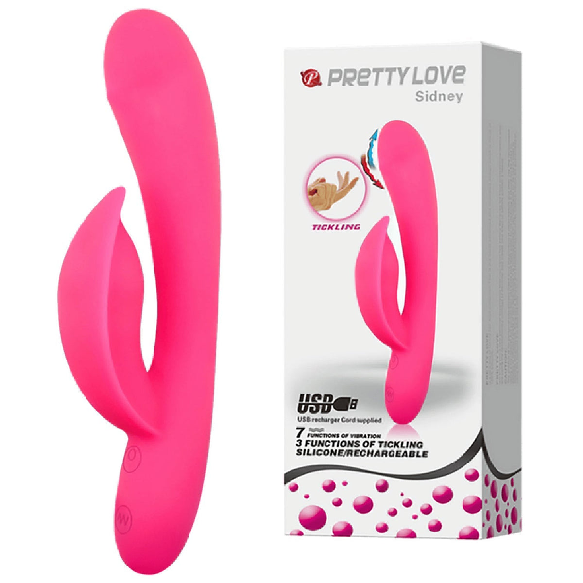 Sidney Silicone Rechargeable Vibrator > Vibrators > Ladies > Rabbit - Tophatter Daily Deals